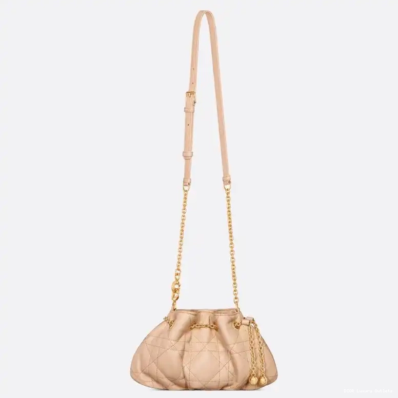 Cheap Small Bag Dior Macrocannage Pink Ammi Lambskin 0415 Luxury